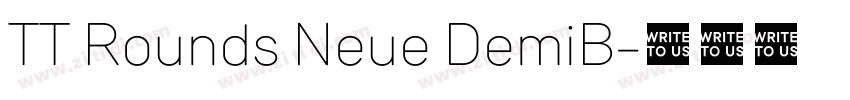 TT Rounds Neue DemiB字体转换 TT Rounds Neue DemiB字体转换
